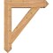 Ekena Millwork Traditional Arts and Crafts Smooth Bracket w/ Offset Brace, Western Red Cedar, 7 1/2"W x 34"D x 40"H BKT0806X34X40TRA03SWR - alternate 2